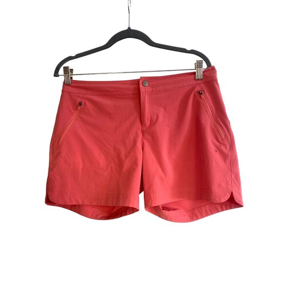 Title Nine Rogue River 5" Shorts W's 6 Coral UPF 50 Quick Dry $65 HTF Color - Picture 2 of 14